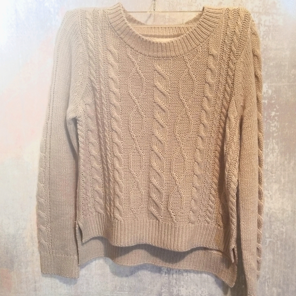 Copper Key Cable Sweater - Tan